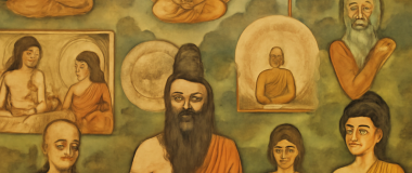 एक सुंदर सूरज की रोशनी में बगीचे में हंसती हुई महिला।